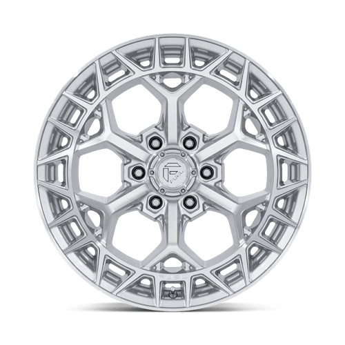 Fuel Offroad FC873 CHARGER Gloss Silver W/ Machined Face 17x9 -12 6x139.7mm 106.1mm - Wheelwiz
