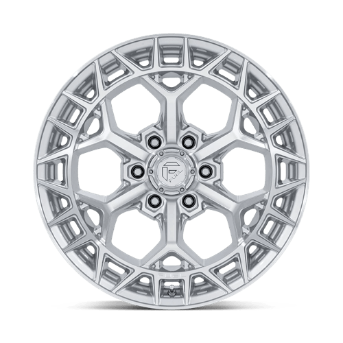 Fuel Offroad FC873 CHARGER Gloss Silver W/ Machined Face 22x9.5 +18 6x139.7mm 106.1mm - Wheelwiz