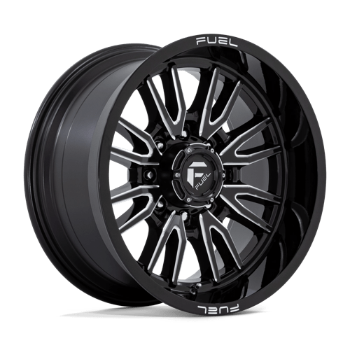 Fuel Offroad D761 CLASH Gloss Black Milled 20x10 -18 8x170mm 125.1mm - Wheelwiz