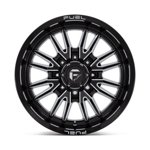 Fuel Offroad D761 CLASH Gloss Black Milled 20x10 -18 8x165.1mm 125.1mm - Wheelwiz