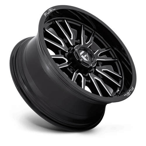Fuel Offroad D761 CLASH Gloss Black Milled 20x9 +1 8x165.1mm 125.1mm - Wheelwiz