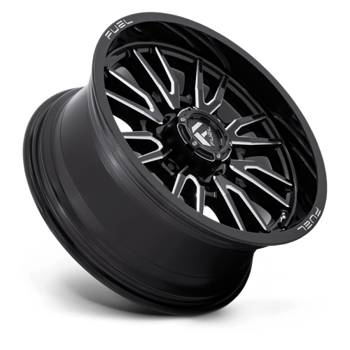 Fuel Offroad D761 CLASH Gloss Black Milled 20x9 +1 8x180mm 124.2mm - Wheelwiz