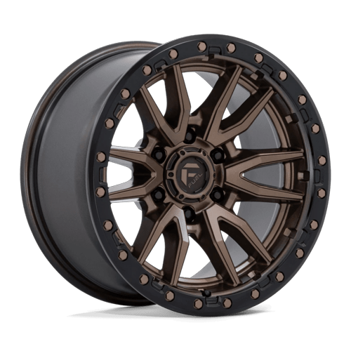 Fuel Offroad D681 REBEL Matte Bronze Black Bead Ring 17x9 -12 6x139.7mm 106.1mm