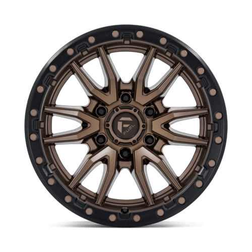 Fuel Offroad D681 REBEL Matte Bronze Black Bead Ring 17x9 -12 6x135mm 87.1mm