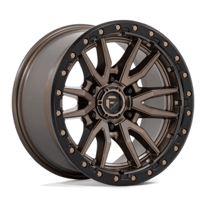 Fuel Offroad D681 REBEL Matte Bronze Black Bead Ring 17x9 +1 6x114.3mm 66.1mm