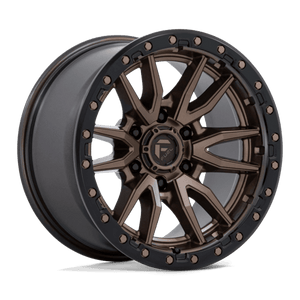 Fuel Offroad D681 REBEL Matte Bronze Black Bead Ring 18x9 -12 6x135mm 87.1mm - Wheelwiz