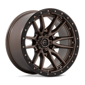 Fuel Offroad D681 REBEL Matte Bronze Black Bead Ring 20x10 -18 6x139.7mm 106.1mm