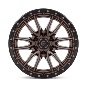 Fuel Offroad D681 REBEL Matte Bronze Black Bead Ring 20x10 -18 6x139.7mm 106.1mm
