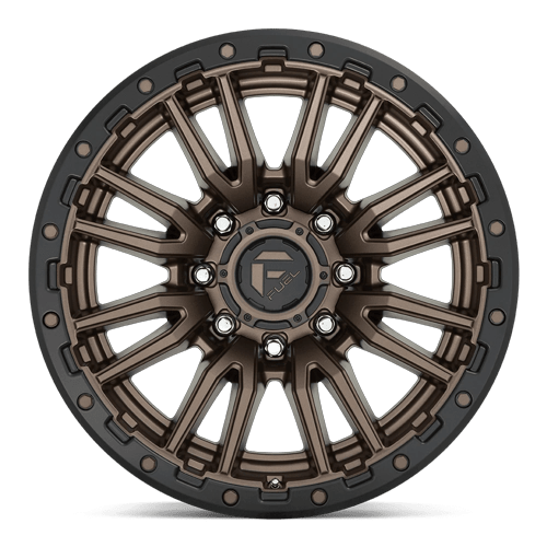 Fuel Offroad D681 REBEL Matte Bronze Black Bead Ring 20x10 -18 8x165.1mm 125.1mm
