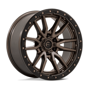 Fuel Offroad D681 REBEL Matte Bronze Black Bead Ring 20x9 +1 6x139.7mm 106.1mm