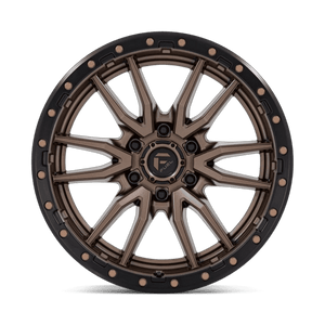 Fuel Offroad D681 REBEL Matte Bronze Black Bead Ring 20x9 +1 6x114.3mm 999mm