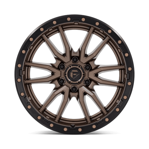 Fuel Offroad D681 REBEL Matte Bronze Black Bead Ring 20x9 +20 6x139.7mm 106.1mm