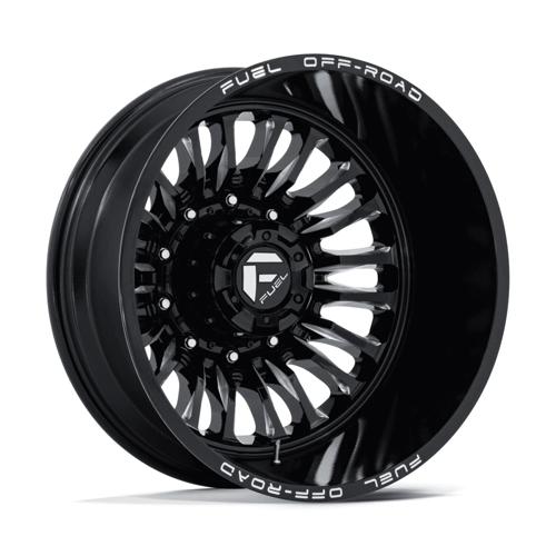 Fuel Offroad D868 ARC DUALLY Gloss Black Milled 22x8.25 -201 10x225mm 170.1mm - Wheelwiz