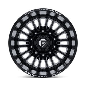 Fuel Offroad D868 ARC DUALLY Gloss Black Milled 22x8.25 -201 10x225mm 170.1mm - Wheelwiz