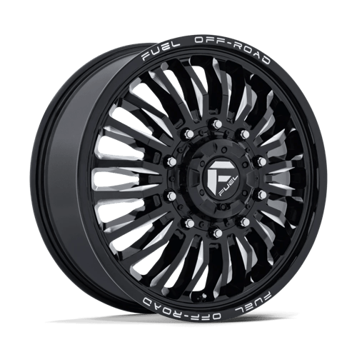 Fuel Offroad D868 ARC DUALLY Gloss Black Milled 22x8.25 +104 10x225mm 170.1mm - Wheelwiz