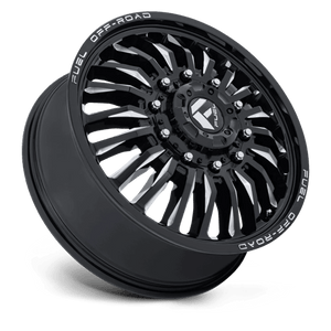 Fuel Offroad D868 ARC DUALLY Gloss Black Milled 22x8.25 +104 10x225mm 170.1mm - Wheelwiz