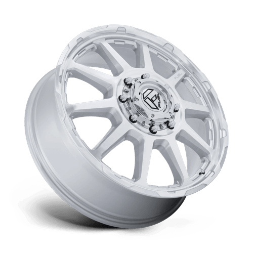 Fuel Offroad D912 CIRCUIT DUALLY Gloss Silver W/ Machined Face 22x8.25 +105 8x210mm 154.3mm - Wheelwiz