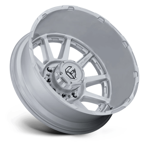 Fuel Offroad D912 CIRCUIT DUALLY Gloss Silver W/ Machined Face 22x8.25 -202 10x225mm 170.1mm - Wheelwiz