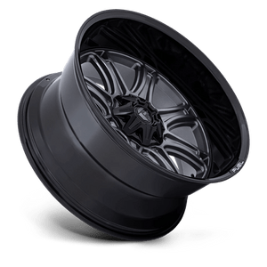 Fuel Offroad DARKSTAR Matte Gunmetal W/ Black Lip 24x12 -44 5x127|5x139.7mm 87.1mm - Wheelwiz