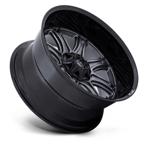 Fuel Offroad DARKSTAR Matte Gunmetal W/ Black Lip 22x10 -18 6x114.3|6x139.7mm 78.1mm - Wheelwiz
