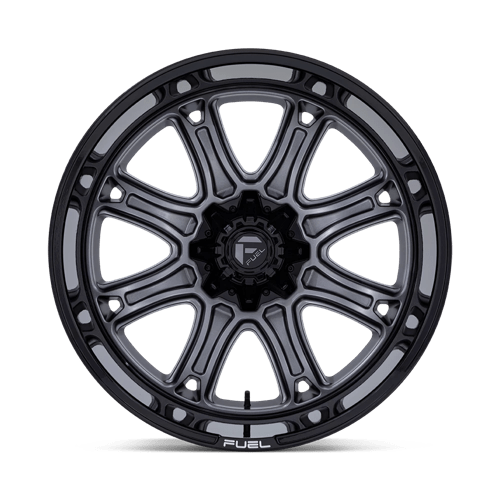 Fuel Offroad DARKSTAR Matte Gunmetal W/ Black Lip 22x9 +1 8x170mm 125.1mm - Wheelwiz