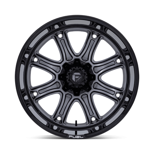 Fuel Offroad DARKSTAR Matte Gunmetal W/ Black Lip 22x10 -18 5x139.7|5x150mm 110.1mm