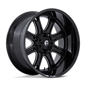Fuel Offroad DARKSTAR Gloss Black Milled 22x9 +1 5x114.3|5x127mm 78.1mm