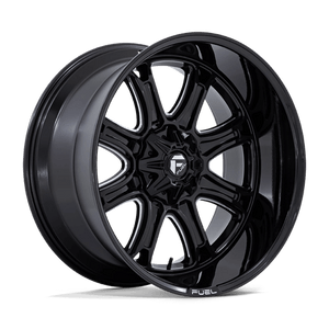 Fuel Offroad DARKSTAR Gloss Black Milled 22x10 +10 8x180mm 124.2mm