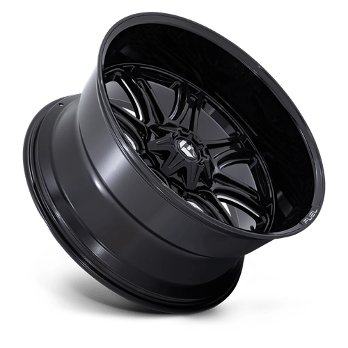 Fuel Offroad DARKSTAR Gloss Black Milled 22x9 +1 5x114.3|5x127mm 78.1mm - Wheelwiz