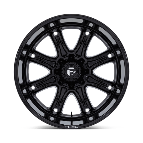 Fuel Offroad DARKSTAR Gloss Black Milled 22x10 +10 8x170mm 125.1mm - Wheelwiz
