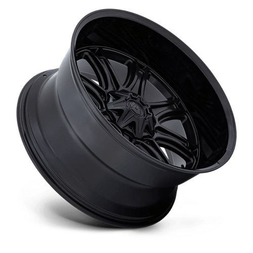 Fuel Offroad DARKSTAR Matte Black W/ Gloss Black Lip 22x9 +1 5x127|5x139.7mm 87.1mm - Wheelwiz