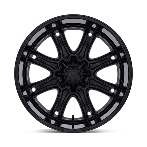 Fuel Offroad DARKSTAR Matte Black W/ Gloss Black Lip 20x10 -18 8x180mm 124.2mm - Wheelwiz