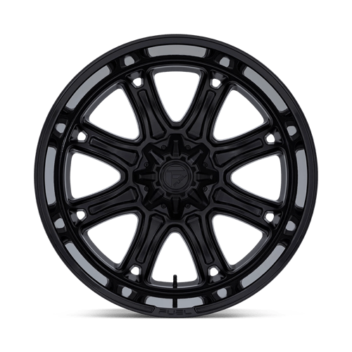 Fuel Offroad DARKSTAR Matte Black W/ Gloss Black Lip 20x9 +1 6x114.3|6x139.7mm 78.1mm - Wheelwiz