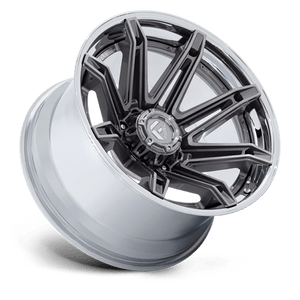Fuel Offroad FC401 BRAWL Platinum W/ Chrome Lip 24x12 -44 8x165.1mm 125.1mm - Wheelwiz