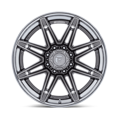 Fuel Offroad FC401 BRAWL Platinum W/ Chrome Lip 22x12 -44 6x139.7mm 106.1mm