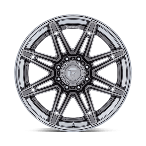 Fuel Offroad FC401 BRAWL Platinum W/ Chrome Lip 24x12 -44 6x139.7mm 106.1mm - Wheelwiz