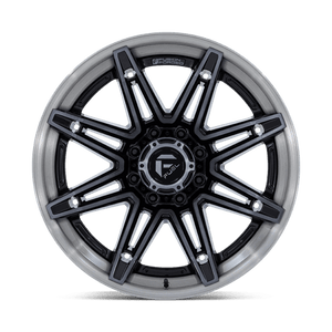 Fuel Offroad FC401 BRAWL Gloss Black Brushed Dark Tint 20x10 -18 6x139.7mm 106.1mm