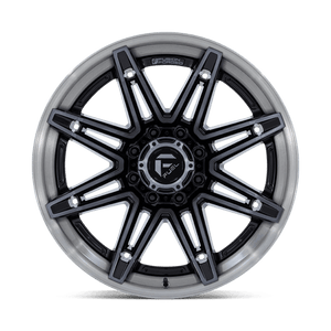 Fuel Offroad FC401 BRAWL Gloss Black Brushed Dark Tint 20x10 -18 8x180mm 124.2mm - Wheelwiz