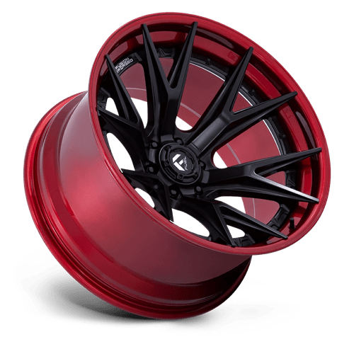 Fuel Offroad FC402 CATALYST Matte Black W/ Candy Red Lip 18x9 +1 6x139.7mm 106.1mm - Wheelwiz