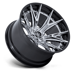 Fuel Offroad FC402 CATALYST Chrome W/ Gloss Black Lip 24x12 -44 6x139.7mm 106.1mm - Wheelwiz