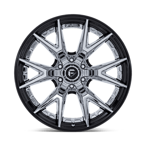 Fuel Offroad FC402 CATALYST Chrome W/ Gloss Black Lip 20x9 +20 6x139.7mm 106.1mm - Wheelwiz