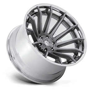 Fuel Offroad FC403 BURN Platinum W/ Chrome Lip 22x10 -18 5x127mm 71.5mm - Wheelwiz