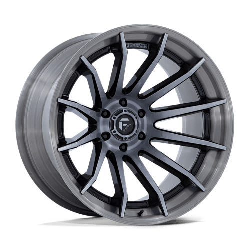 Fuel Offroad FC403 BURN Gloss Black Brushed Dark Tint 22x12 -44 5x127mm 71.5mm - Wheelwiz