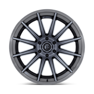Fuel Offroad FC403 BURN Gloss Black Brushed Dark Tint 22x10 -18 6x139.7mm 106.1mm - Wheelwiz
