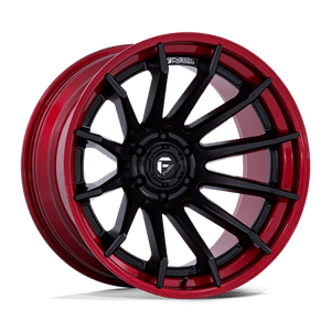Fuel Offroad FC403 BURN Matte Black W/ Candy Red Lip 20x9 +1 6x139.7mm 106.1mm - Wheelwiz