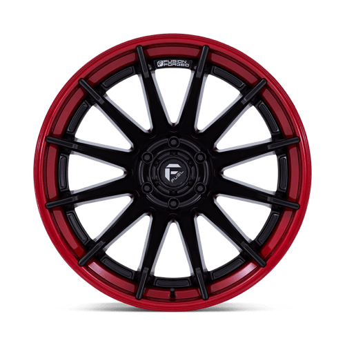 Fuel Offroad FC403 BURN Matte Black W/ Candy Red Lip 22x10 -18 6x139.7mm 106.1mm
