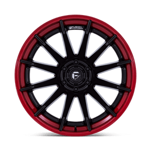 Fuel Offroad FC403 BURN Matte Black W/ Candy Red Lip 24x12 -44 6x139.7mm 106.1mm - Wheelwiz