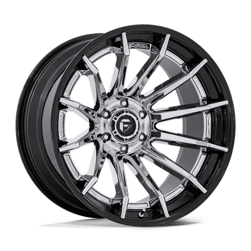 Fuel Offroad FC403 BURN Chrome W/ Gloss Black Lip 20x9 +1 6x139.7mm 106.1mm - Wheelwiz