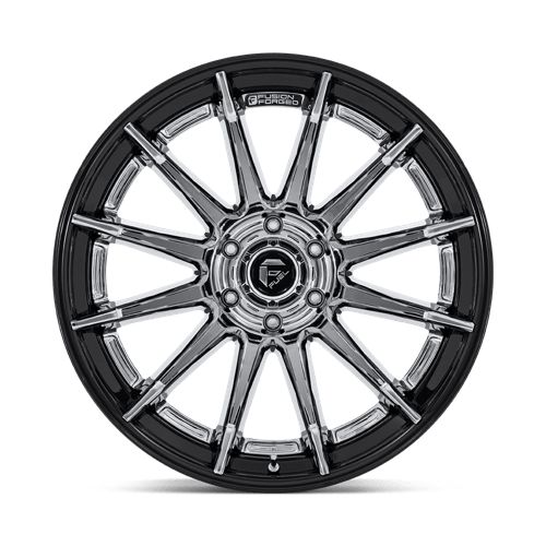 Fuel Offroad FC403 BURN Chrome W/ Gloss Black Lip 22x10 -18 5x127mm 71.5mm