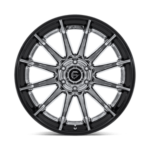 Fuel Offroad FC403 BURN Chrome W/ Gloss Black Lip 22x10 -18 6x139.7mm 106.1mm - Wheelwiz